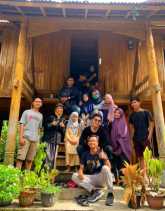 Jelajahi Budaya Pulau Belimbing, Rumah Sunting Disambut Pokdarwis, Ninik Mamak dan Pemkab Kampar