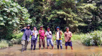 Tim Ekobudpar Kerajaan Rantau Kampar Kiri Gali Potensi Sumber Air Panas di Gunung Sahilan