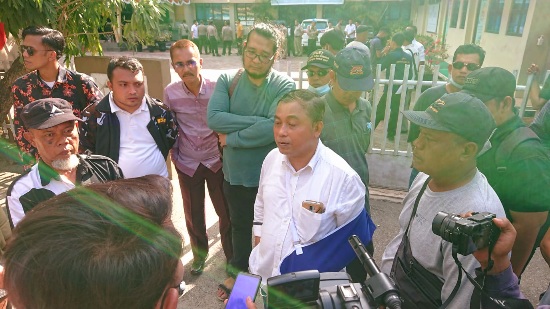 Tuntut Cabut HGU PT TUM, Ratusan Mahasiswa dan Masyarakat Pulau Mendol Gelar Aksi
