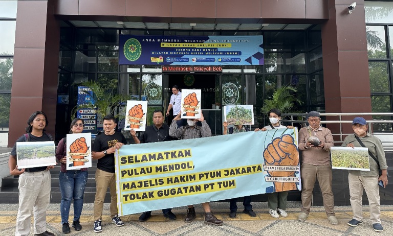 Masyarakat Pulau Mendol Desak PTUN Jakarta Tolak Gugatan PT TUM