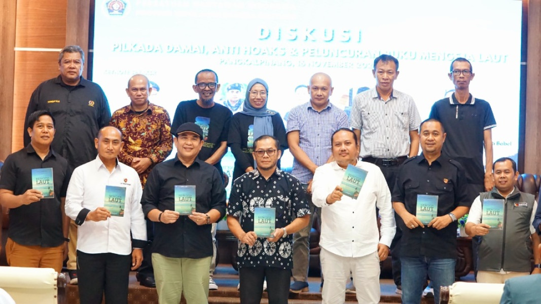 Ketum PWI Pusat Luncurkan Buku Karya 11 Wartawan Babel dan Diskusi Pilkada Damai Anti Hoaks