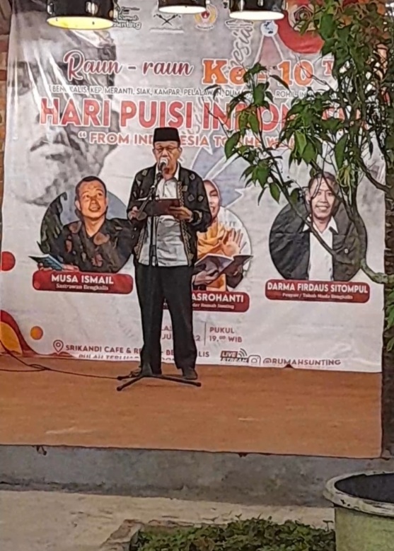 Digagas Komunitas Seni Rumah Sunting, Perayaan Hari Puisi Indoneaia di Bengkalis Meriah