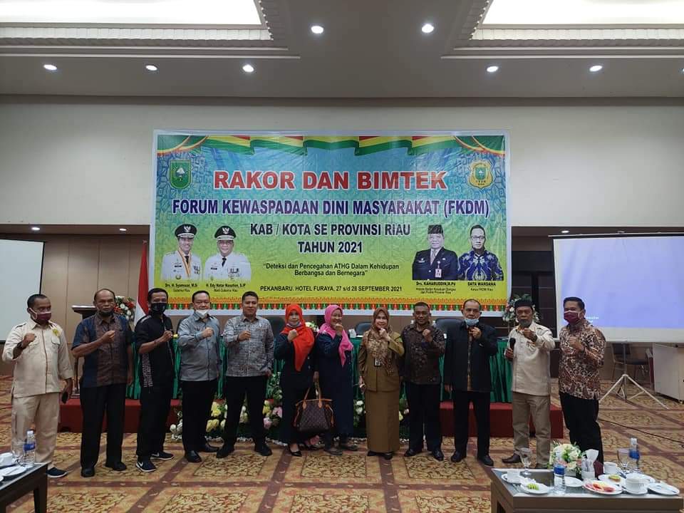 Pengurus FKDM se-Riau Ikuti Rakor dan Bimtek